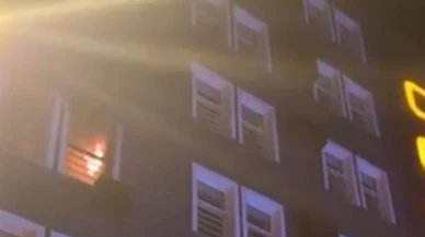 Otel odasındaki yangın itfaiye ve 112’yi alarma geçirdi