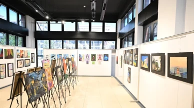 Kartepe’de lise öğrencilerinden "Gençlerin Renkleri" resim sergisi