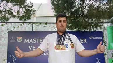 Balıkesirli vetaran sporcu öğretmen 4 dalda şampiyon oldu