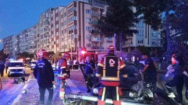 Balıkesir’de istinat duvarına çarpan otomobilin sürücüsü öldü