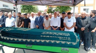 Düzce Belediye Başkanı Özlü’nün şoförü son yolculuğuna uğurlandı