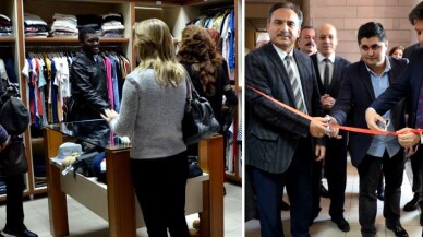 Bolu Kızılay, AİBÜ öğrencilerine 'Genç Butik' açtı