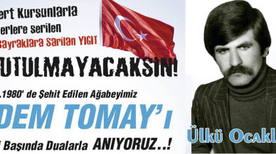 Adem Tomay 36. yılında anılıyor