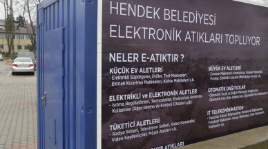 Hendek Belediyesi elektronik atıkları topluyor