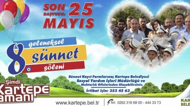 Kartepe’de sünnet şöleni kayıtları başladı