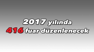 2017 yılında 416 fuar düzenlenecek