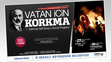 M. Akif Ersoy ‘’Vatan İçin Korkma’’ tiyatro oyunuyla anılacak
