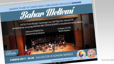 SATSO'dan 'Bahar Meltemi Konseri' 9 Mayıs'da