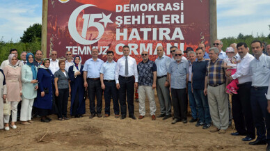 Hendek’te, 15 Temmuz Şehitleri Anısına Hatıra Ormanı