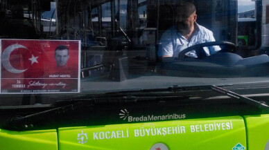 Kocaeli'nde 249 şehidimiz 249 otobüsle anıldı