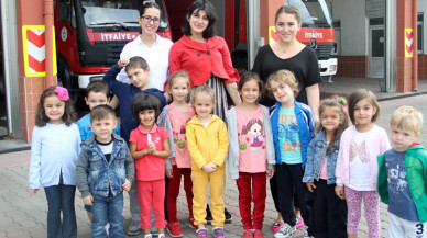 Kocaelili Minikler itfaiyede meraklarını giderdiler