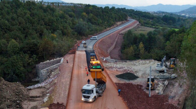 Diş Fakültesi Hastanesi yolunun ikinci kısmı yapılıyor