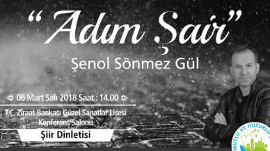 "Adım Şair" isimli şiir dinletisi, Balıkesirliler ile buluşuyor
