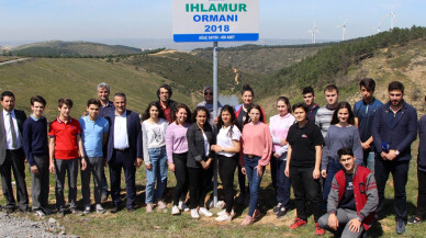 Çatalca Elbasan'a 450 ıhlamur fidesi dikildi