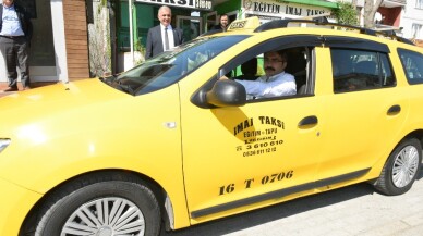 Cumhur İttifakı Yıldırım Belediye Başkan Adayı Yılmaz taksi şoförü oldu, projelerini anlattı