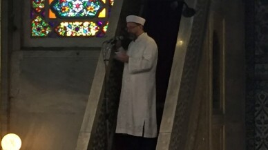 Diyanet İşleri Başkanı Prof. Dr. Ali Erbaş, Sultanahmet Camii’nde hutbe irad etti