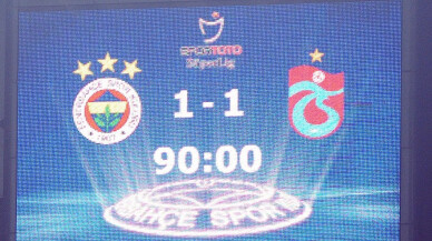 Fenerbahçe: 1 - Trabzonspor: 1 (Maç sonucu)