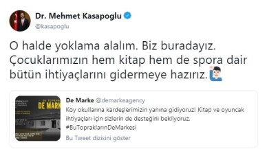 Bakan Kasapoğlu’ndan kitap ve oyuncak kampanyasına destek