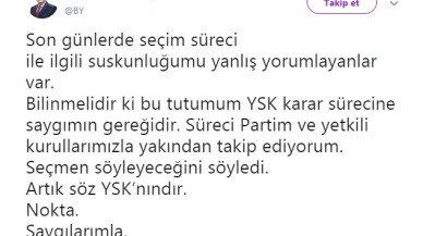 Binali Yıldırım’dan seçim süreci açıklaması