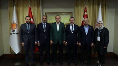 Kocaeli heyeti Cumhurbaşkanı Erdoğan ile bir araya geldi