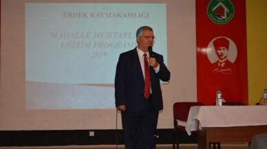 Muhtarlara “Hizmet İçi Eğitim” Semineri