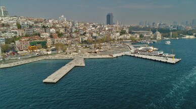 (Özel) İlk etabı açılan Kabataş Meydanı ve Transfer Merkezi Projesi havadan görüntülendi