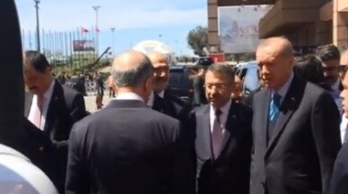 Türk kartalı Aquila Cumhurbaşkan’ı Erdoğan’ın ilgi odağı oldu