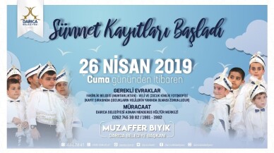 Darıca’da sünnet kayıtları devam ediyor