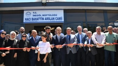 Hacı Bahattin Arslan Camii ibadete açıldı