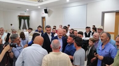 İçişleri Bakanı Süleyman Soylu, Karadenizlilerle sahurda buluştu