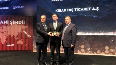 Kibar Dış Ticaret’e İDDMİB’ten ’ihracatın metalik yıldızı’ ödülü