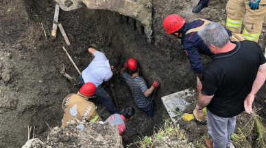 Beylikdüzü’nde inşaat alanında toprak kayması