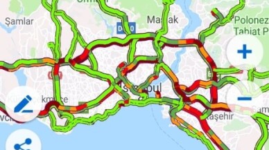 İstanbul trafiğinde bayram yoğunluğu