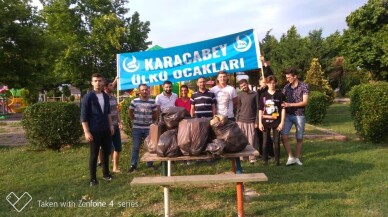 Karacabey Ülkü Ocakları’ndan çevre temizliği