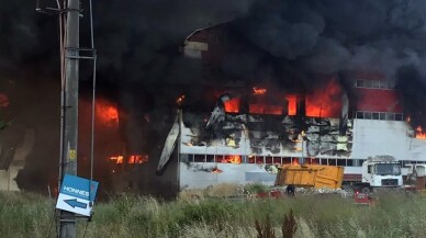 Kocaeli’de fabrika alevlere teslim oldu