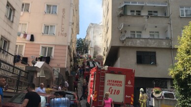 Şişli’de evi yanan engelli kadını ve çocuklarını vatandaşlar kurtardı