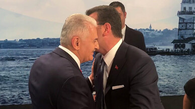 Binali Yıldırım ve Ekrem İmamoğlu’nun ilk karşılaşma anı