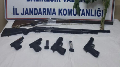 Balıkesir’de uyuşturucu ve silah operasyonu