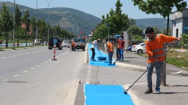 Bisiklet yolları standarta uygun hale getiriliyor