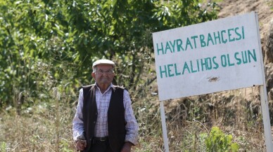 Bu tarladaki sebze ve meyveler 22 yıldır ücretsiz