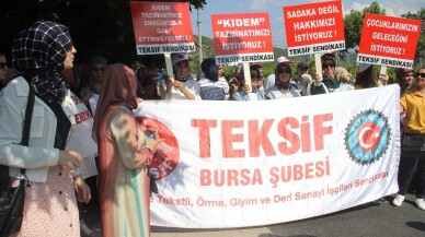 Bursa’daki o işçiler yine eylemde