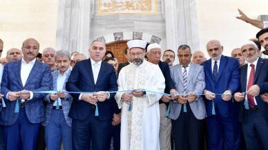 Diyanet İşleri Başkanı Erbaş, 10 yıl görev yaptığı caminin açılışını yaptı