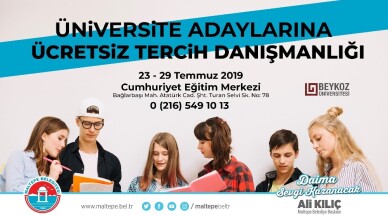 Maltepe Belediyesinden üniversite adaylarına ücretsiz danışmanlık