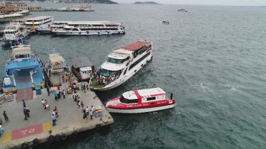 (Özel) Deniz ambulansının zamanla yarışı havadan görüntülendi