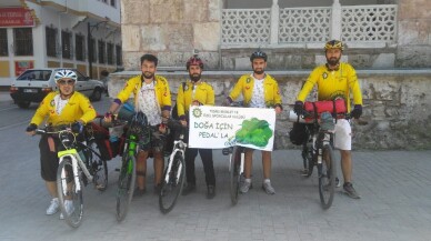 Diyarbakırlı bisikletçiler doğa için pedallıyor