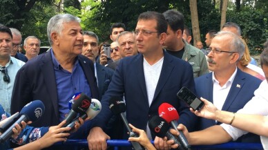 İBB Başkanı Ekrem İmamoğlu, Sarıyer’de incelemelerde bulundu