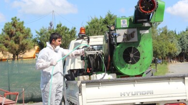 Kurban satış yerlerinde ilaçlama seferberliği