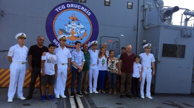 TCG Oruç Reis ve TCG Güven savaş gemileri kapılarını ziyaretçilere açtı