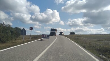 Akçaova yolu bakımdan geçirildi