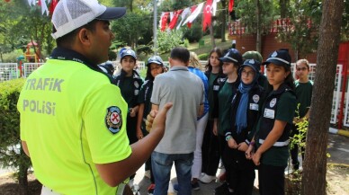 Başkan Aydıner, gönüllü minik zabıta ekibiyle denetime çıktı